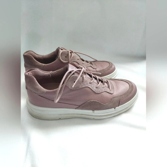 ECCO Soft X Woodrose Color Leather Sneakers Size 7- 7.5 - Picture 2 of 7